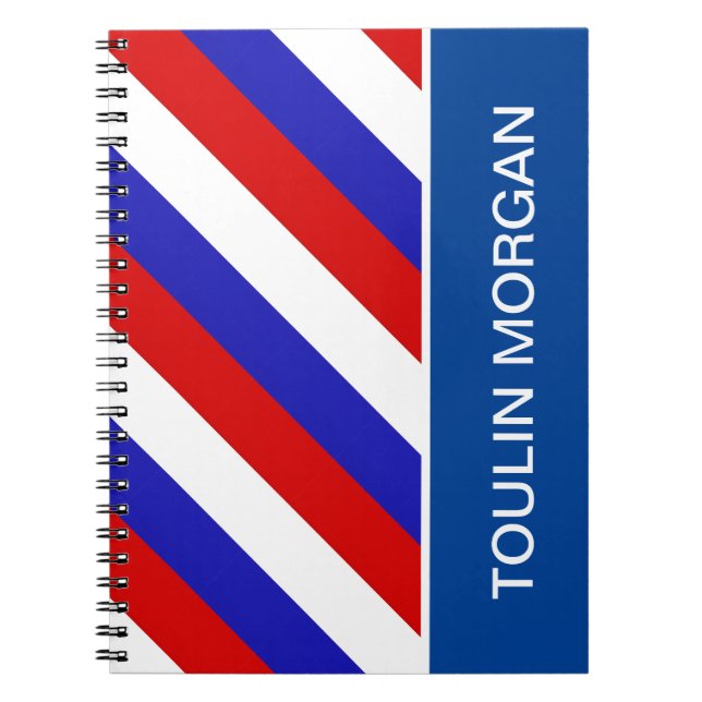 Personalisierte französische Flagge Notizblock (Vorderseite)