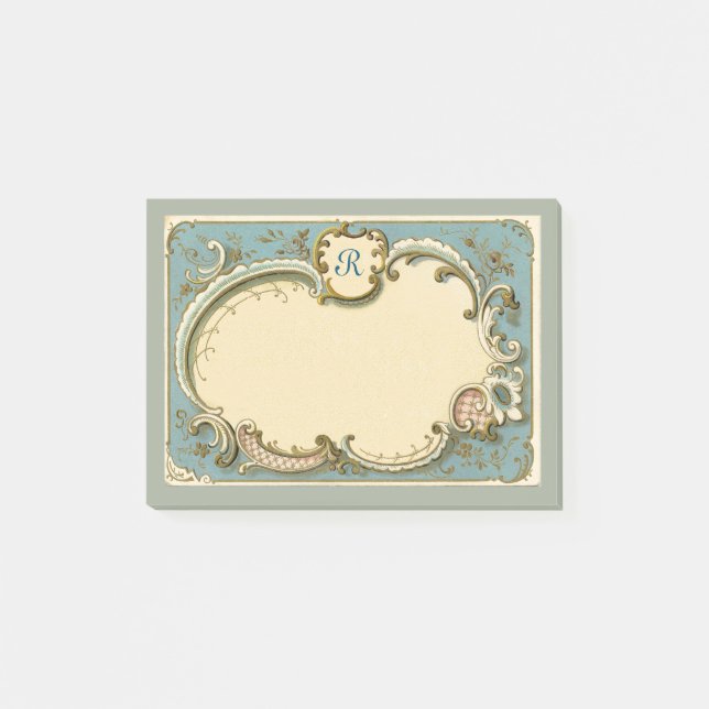 Personalisierte französische gerahmte post-it klebezettel (Vorderseite)