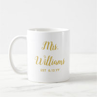 Personalisierte Frau Est Newlywed Bride Gift Custo