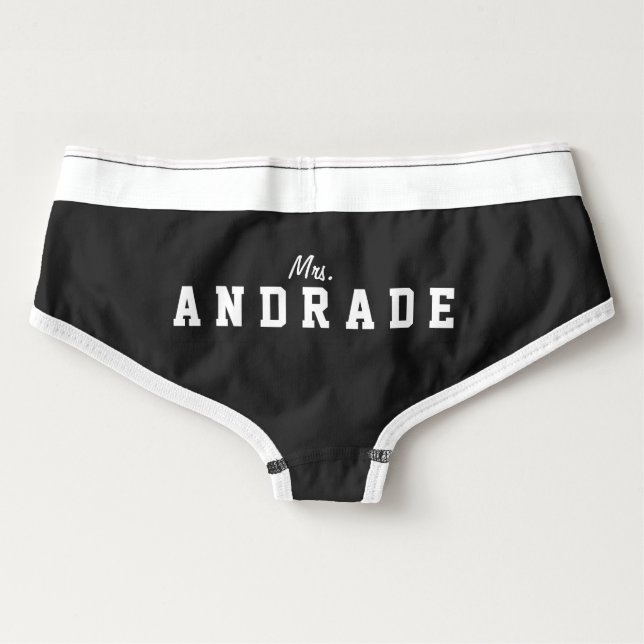 Personalisierte Frau Panties Customized Bridal (Rückseite)