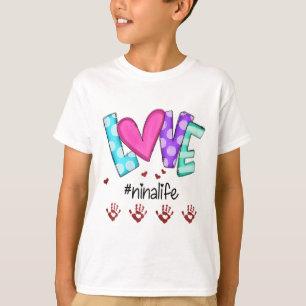 Personalisierte Frauenliebe Ninalife Little Hands T-Shirt