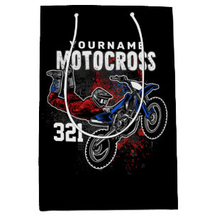 Personalisierte Freestyle Motocross Racing FMX Tri Mittlere Geschenktüte