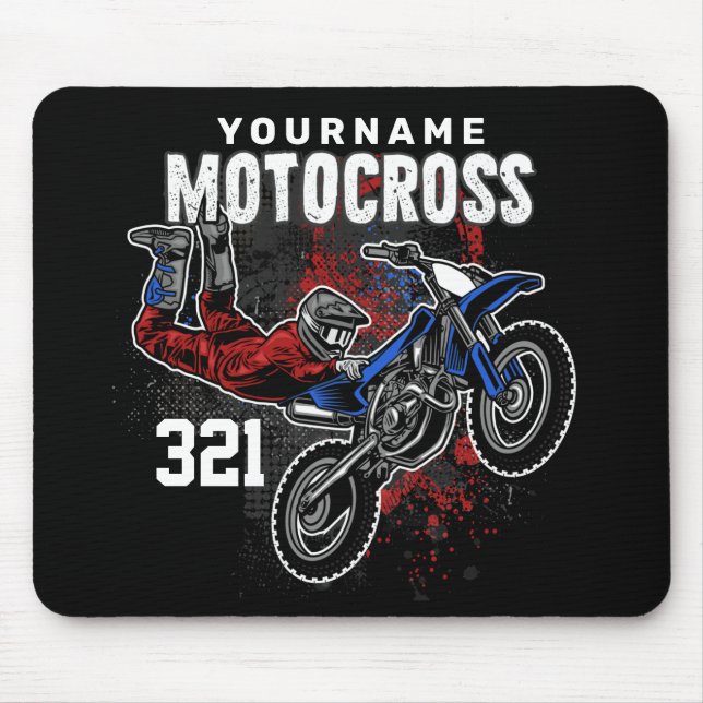 Personalisierte Freestyle Motocross Racing FMX Tri Mousepad (Vorne)