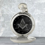 Personalisierte Freimaurergeschenke Square Compass Taschenuhr<br><div class="desc">Also noch,  Freimaurer,  Platz und Kompass,  Wohltätigkeit,  Silber und Schwarz Masonic Symbol Taschenuhr.</div>