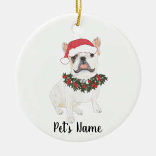 Personalisierte Frenchie (Weißröte) Keramik Ornament
