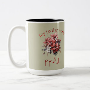 Personalisierte "Freude der Welt" Hymne Zweifarbige Tasse
