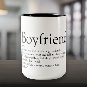 Personalisierte Freund-Definition Cool Lustig Zweifarbige Tasse
