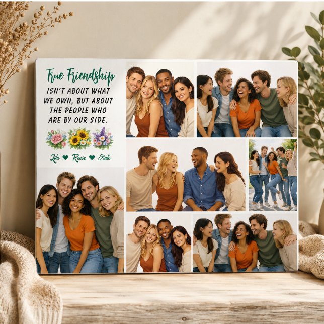 Personalisierte Freundschaft | Beste Freundin Fotoplatte (Personalized Friendship | Best Friend Plaque)