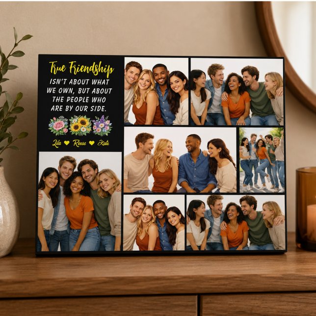 Personalisierte Freundschaft | Beste Freundin Fotoplatte (Personalized Friendship | Best Friend Plaque)