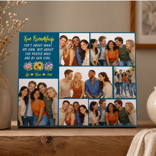 Personalisierte Freundschaft Beste Freundin Fotoplatte