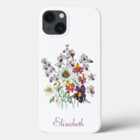 Personalisierte Fringeblumen/samtene Trompeten-Blu