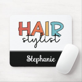 Personalisierte Friseur Stylist Retro Friseur Gesc Mousepad