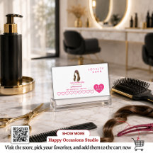 Personalisierte Friseur-Treuekarte