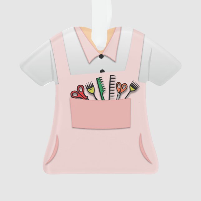 Personalisierte Friseurbeautician-Verzierung Ornament (Vorderseite)