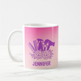 Personalisierte Friseurin Humorsche Tasse