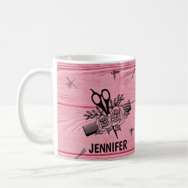 Personalisierte Friseurin Humorsche Tasse