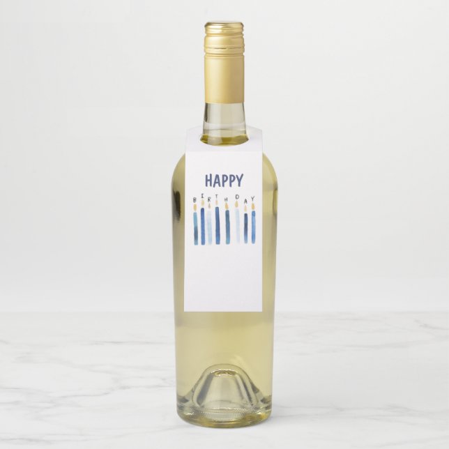 Personalisierte Frohe Geburtstag Flaschenanhänger  (Auf Flasche)