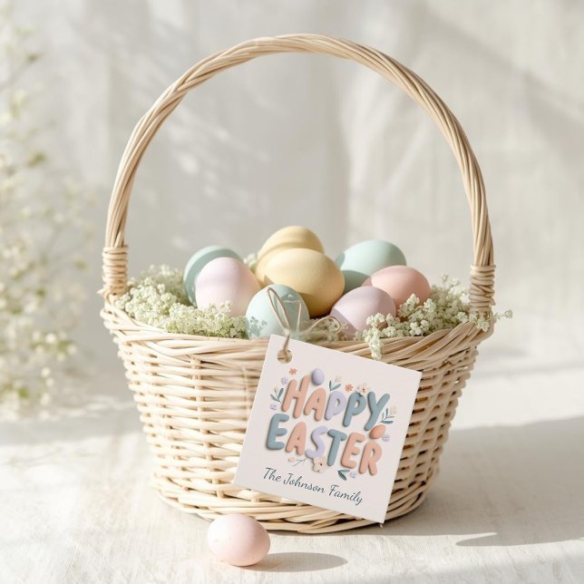 Personalisierte Frohe Ostern Geschenkanhänger (Von Creator hochgeladen)