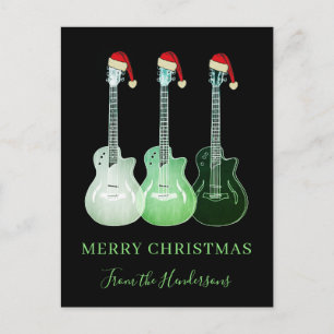 Personalisierte Frohe Weihnachten Gitarren