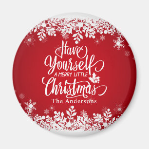 Personalisierte Frohe Weihnachten Magnet