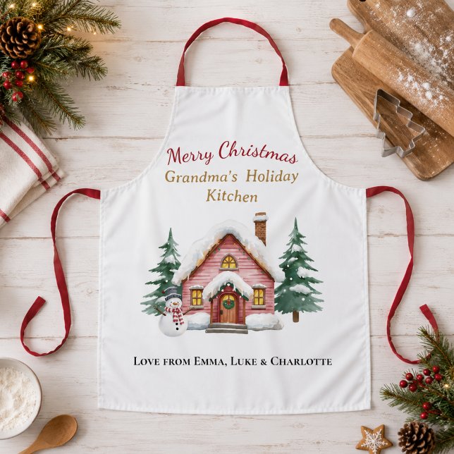 Personalisierte Frohe Weihnachten Oma Schürze (Von Creator hochgeladen)
