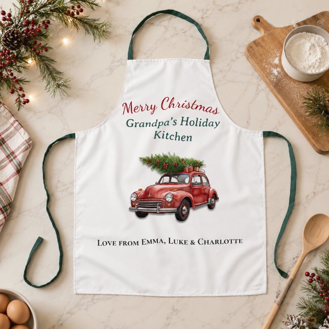 Personalisierte Frohe Weihnachten Opa Schürze (Von Creator hochgeladen)