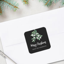 Personalisierte frohe Weihnachtsberries Blätter Bl