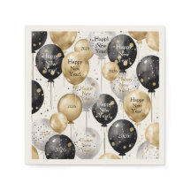 Personalisierte Frohes Neujahrs-Party-Serviette