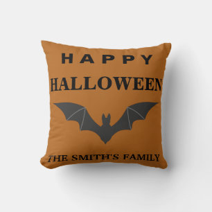 Personalisierte Fröhliche Halloween-Fledermaus-Wur Kissen