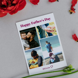Personalisierte Fröhliche Vatertagskarte mit Foto Feiertagskarte