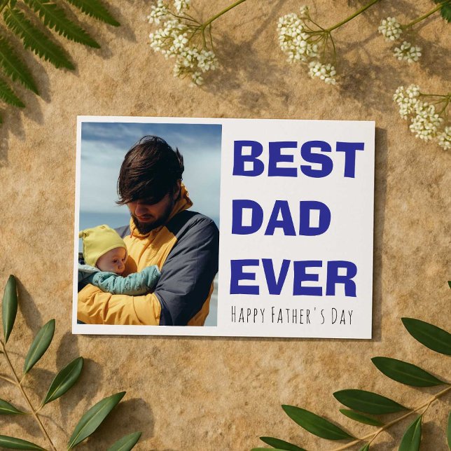 Personalisierte Fröhliche Vatertagskarte mit Foto Feiertagskarte (Von Creator hochgeladen)