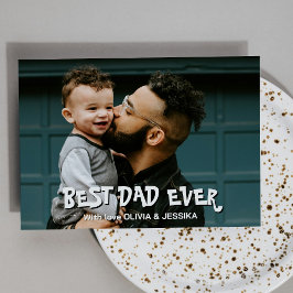 Personalisierte Fröhliche Vatertagskarte mit Foto Feiertagskarte