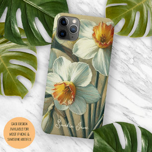 Personalisierte Frühlingsnarzissen Fine Art Botani Case-Mate iPhone Hülle