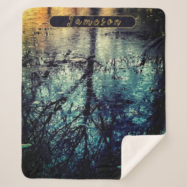 Personalisierte Frühlingsreflexe Sherpadecke (Vorderseite)