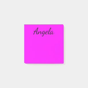 Personalisierte Fuchsia-Einfarbig Post-it Klebezettel