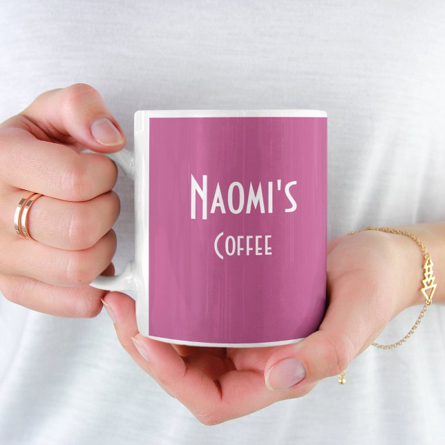 Personalisierte Fuchsia-Kaffee-Tasse Kaffeetasse (Von Creator hochgeladen)