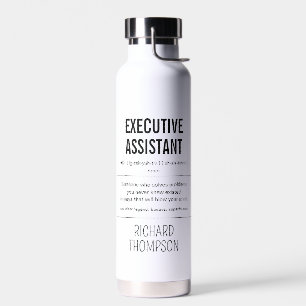 Personalisierte Führungskraft Assistentin Funny Trinkflasche