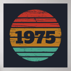 Personalisierte fünfzig Vintage 50. Geburtstagsfei Poster