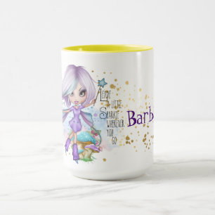 Personalisierte Funkel Fee Tasse