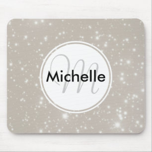 Personalisierte Funken am Nachthimmel Mousepad