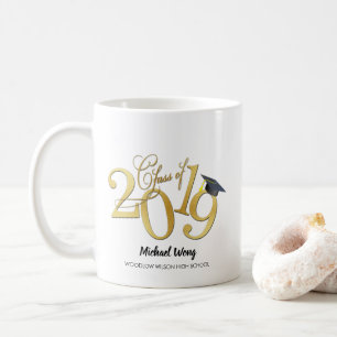 Personalisierte Funky Goldklasse von 2019 Kaffeetasse