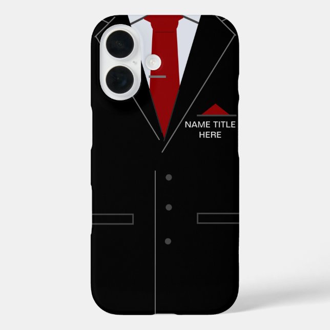 Personalisierte Funny Business iPhone Case - Ihr N (Rückseite)