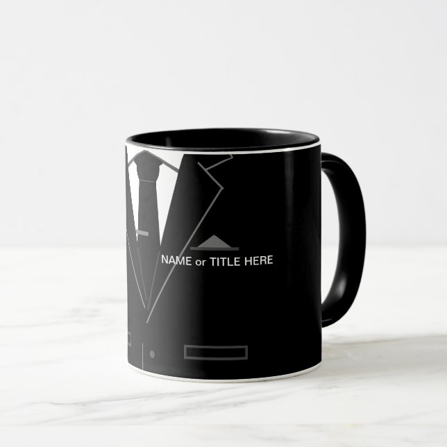 Personalisierte Funny Business Tasse Geschenk Schw (VorderseiteRechts)