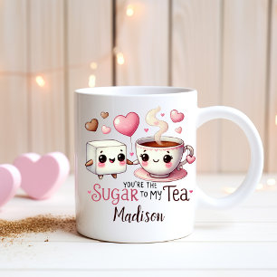Personalisierte Funny Couples - Zucker für meinen  Kaffeetasse