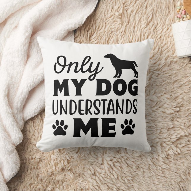 Personalisierte Funny Dog Quote Designs Kissen (Decke)