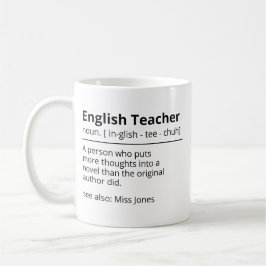 Personalisierte Funny English Teacher Tasse | Gram