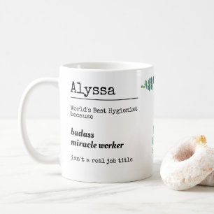 Personalisierte Funny Hygienic Stellenbeschreibung Kaffeetasse