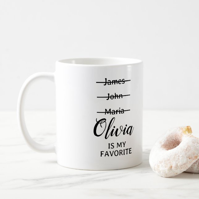 Personalisierte Funny Lieblings-Tasse, lustiges Ge Kaffeetasse (Mit Donut)