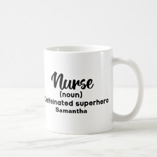 Personalisierte Funny Nurse Definition Kaffeetasse