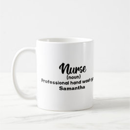 Personalisierte Funny Nurse Definition Kaffeetasse